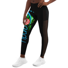 Load image into Gallery viewer, Womens Mesh Pocket Leggin black